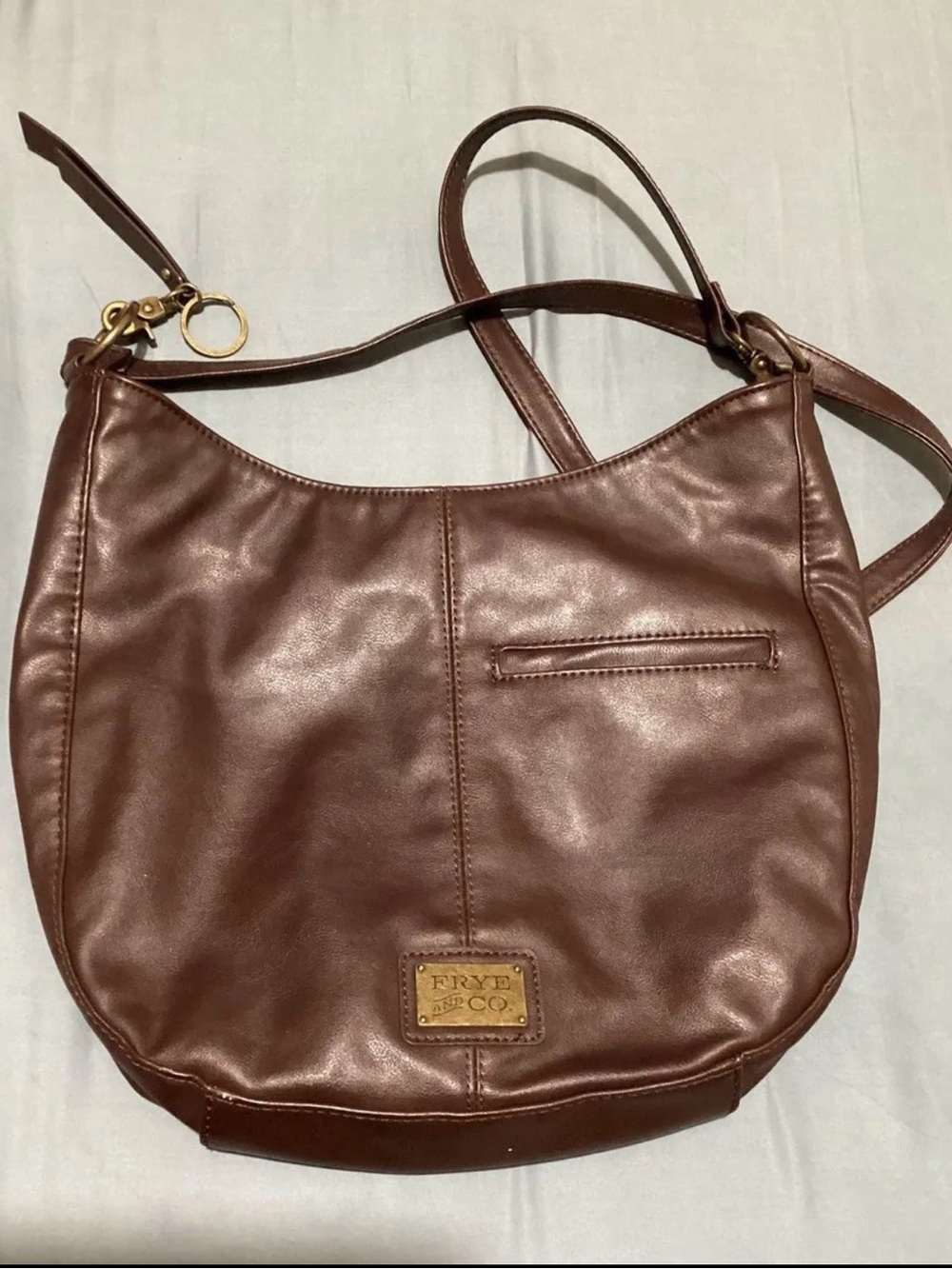 Frye Chestnut Brown Leather Shoulder Bag
